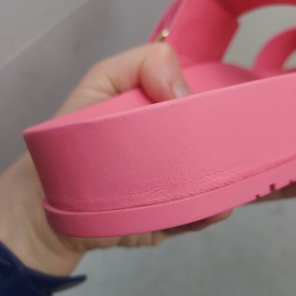 LOUIS VUITTON Pink LV Monogram Bom Dia Flat Slide Sandal - Picture 10 of 12